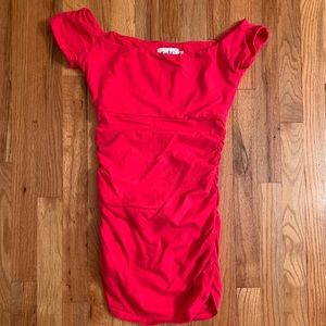 Hot Pink Form Fitted Mini